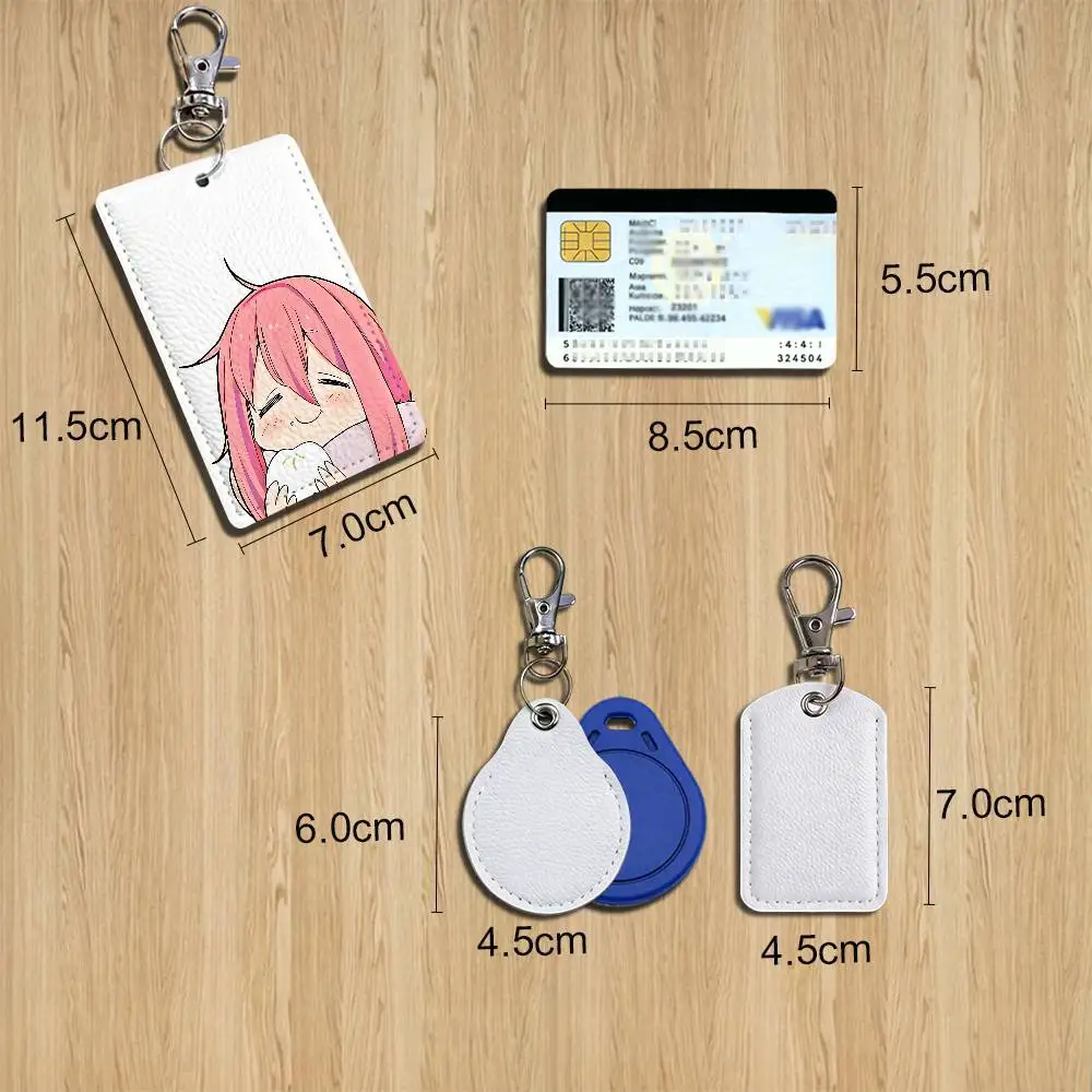 Shima Rin Laid Back Camp Holder For Bank Business Work Card Holder Student Card Case Bus Card Keychain