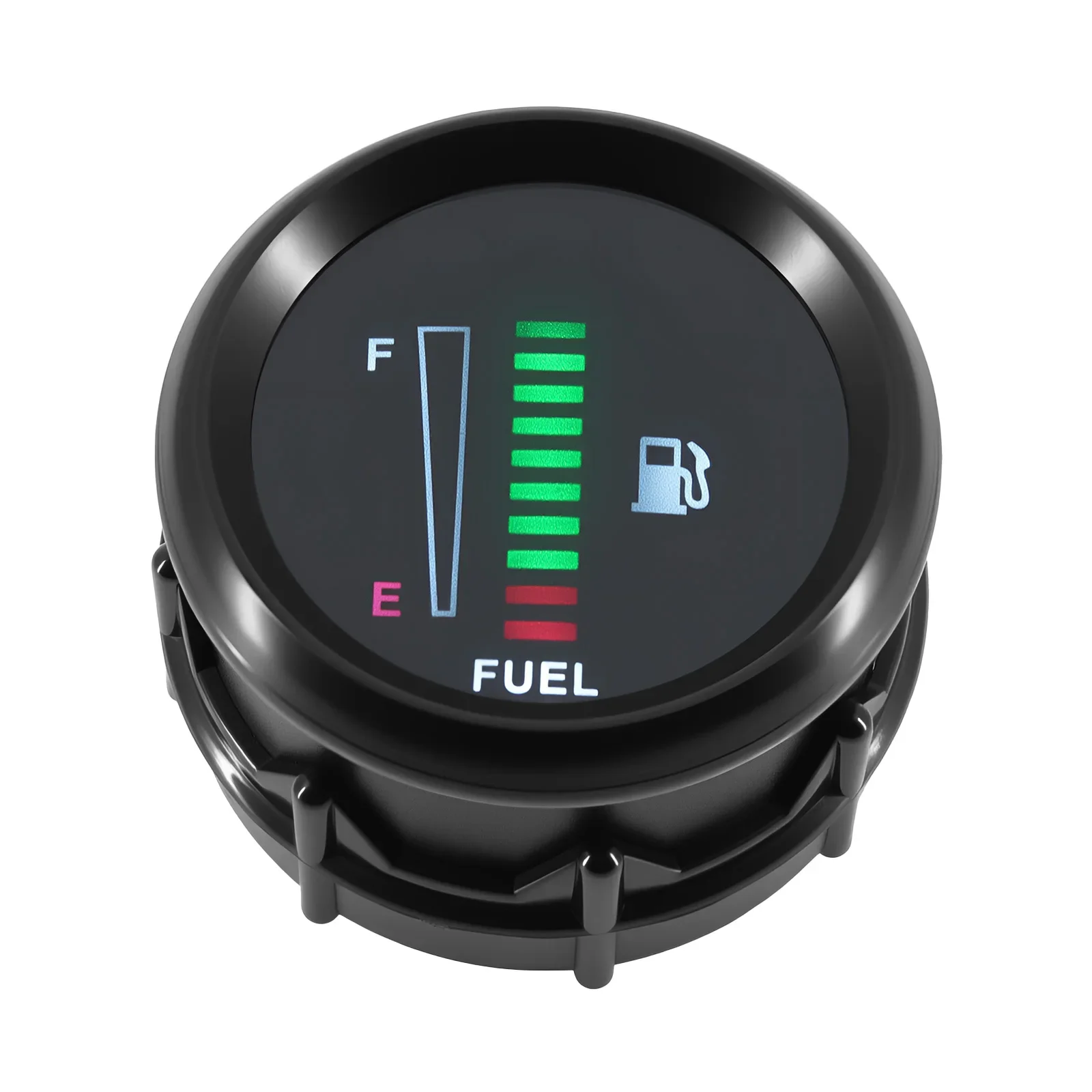 10 LED Auto- und Boot-Kraftstoffstandanzeige für 240-33ohm Kraftstoffstandsensor 52mm Ultra-Dünne Auto-Benzinanzeige Universelle Ölstandsanzeige 12V – Detail 10