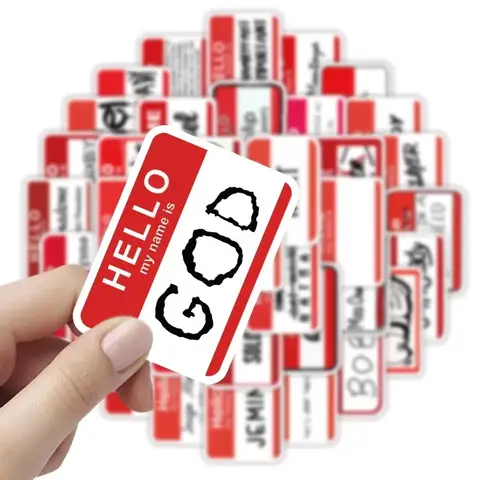 10/50 st Hej Mitt Namn Är Graffiti Klistermärken Söt Nostalgi Laptop Bagage Estetiska Dekaler DIY Notebook Telefon Gitarr Barnpresenter 10 best sales Mitt namn är ett klistermärke - №5