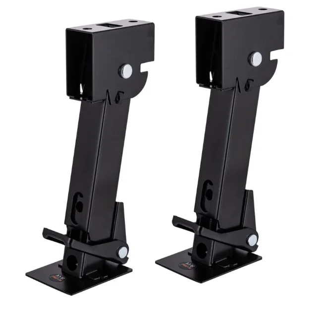 Pair Of 1000 LB Trailer Stabilizer Adjustable Telescoping Swing Down Jack 11.5