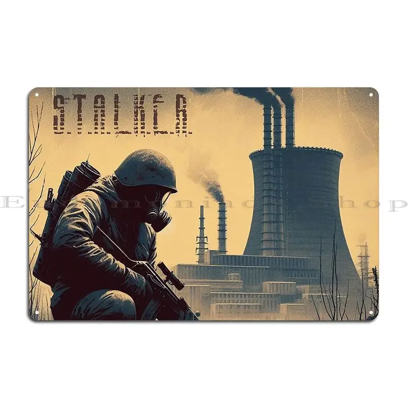 Stalker S T A L K E R Fan Art Poster Metal Plaque Mural Painting Wall Cave Wall Cave Create Tin Sign Poster