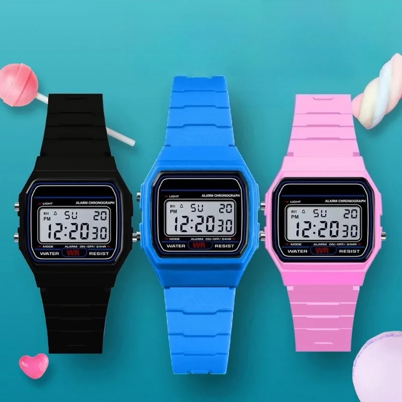 Luxury Unisex LED Waterproof Military Sport Watch with Bracelet Alarm - Analog Digital Hybrid Wristwatch for Men Women And Kids