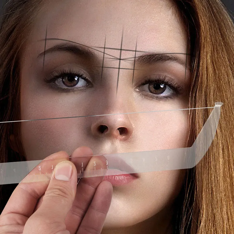 

Microblading Eyebrow Mapping Ruler Permanent Makeup Brow String Pre Inked Tattoo Bow and Arrow Line Drawing Auxiliary Tool