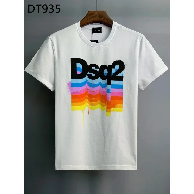 2024 Summer Hot Italy Brand Dsq2 Letter Men Casual ICON T-Shirt  Male T Shirt M L XL XXL XXXL