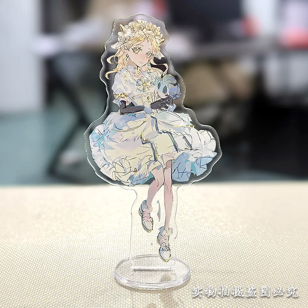 الهيب هوب أنيمي الهوية الخامس DIY حامل لعبة الاكريليك الشكل محظوظ ذاكرة الفتاة إيما أوديل لوحة زخارف مكتب دمية على شكل عروسة #2