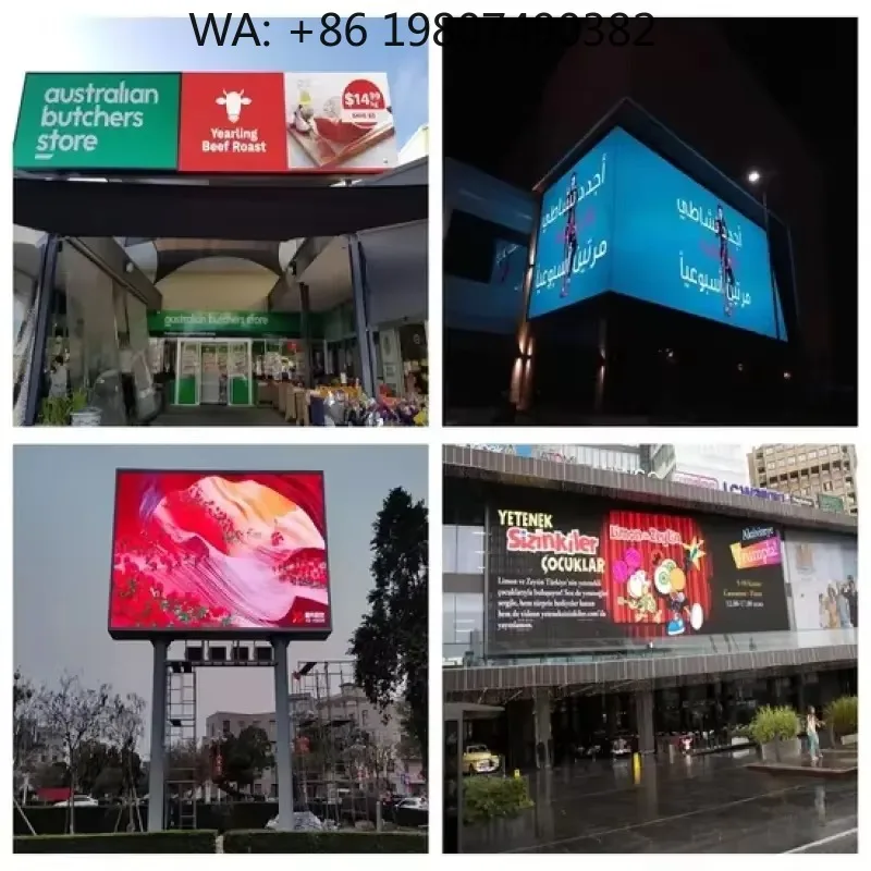 

P1p2 IP65 Energy Saving LED Advertising Video Screen Outdoor Commercial Digital Display