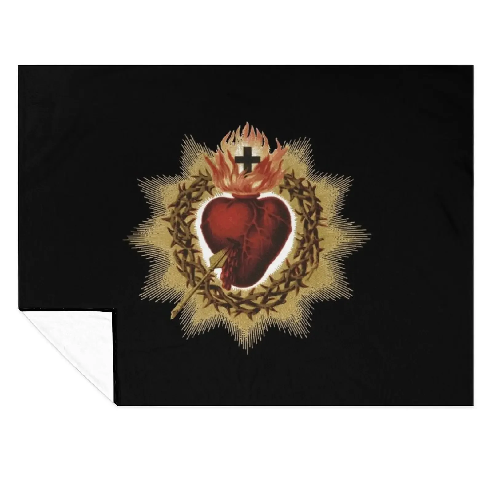 

Sacred Heart of Jesus Catholic Throw Blanket Luxury Thicken Vintage Blankets For Sofas Bed covers Blankets