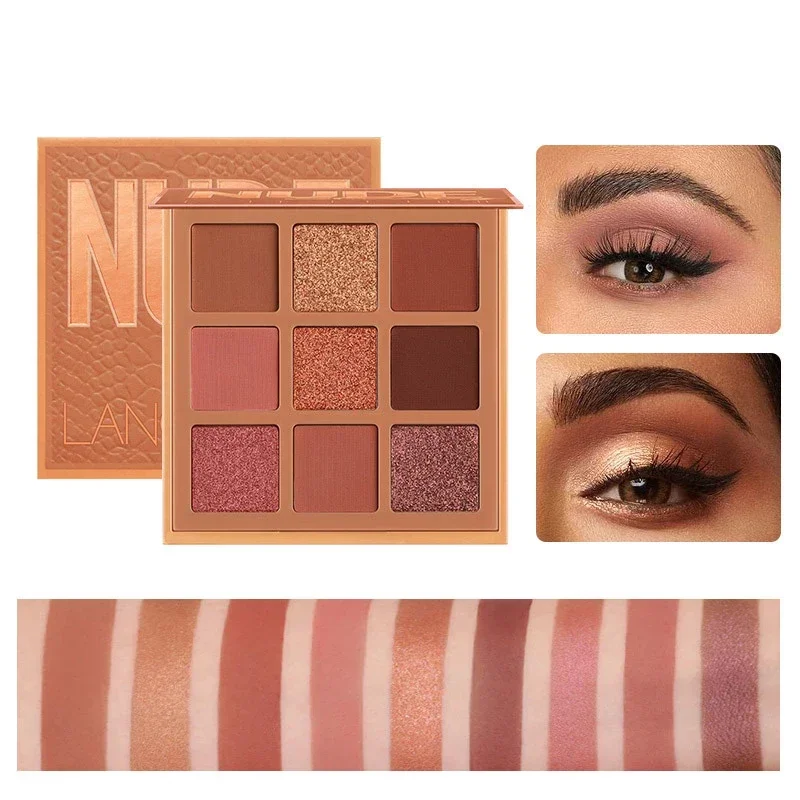 9 Colors Nude Eyeshadow Makeup Palette Matte Long Lasting Waterproof Eye Shadow