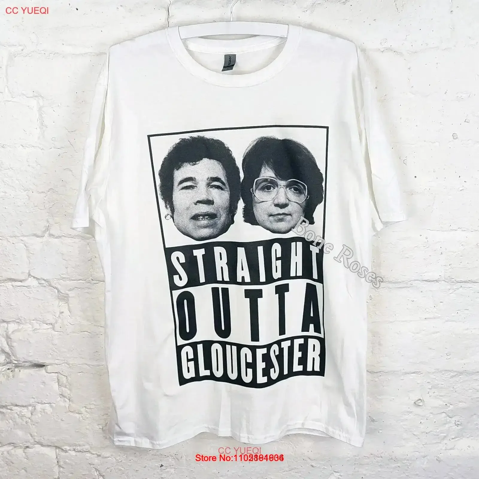 STRAIGHT OUTTA GLOUCESTER Adult T shirt Fred Rose West Amusing vintage Washed Comfortable Soft Stretched fashion Stylish