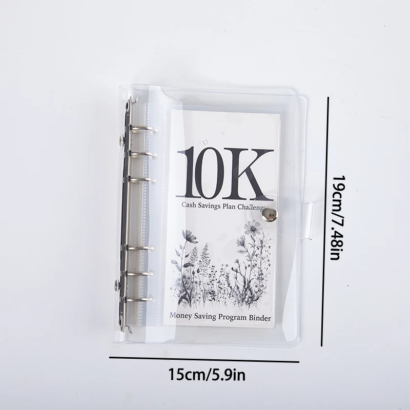 PVC Loose-leaf Book Saving Challenge Easy And Funny Way To Save 2.5K/5K/10K Budget Planner Envelopes For Cash And Savings
