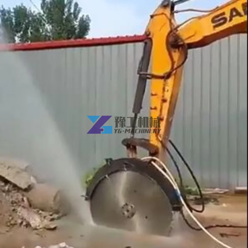 Granite Saw Cutter Cutting Diamond Saw Blade Excavator Stone Rock Saw Cutting Machine