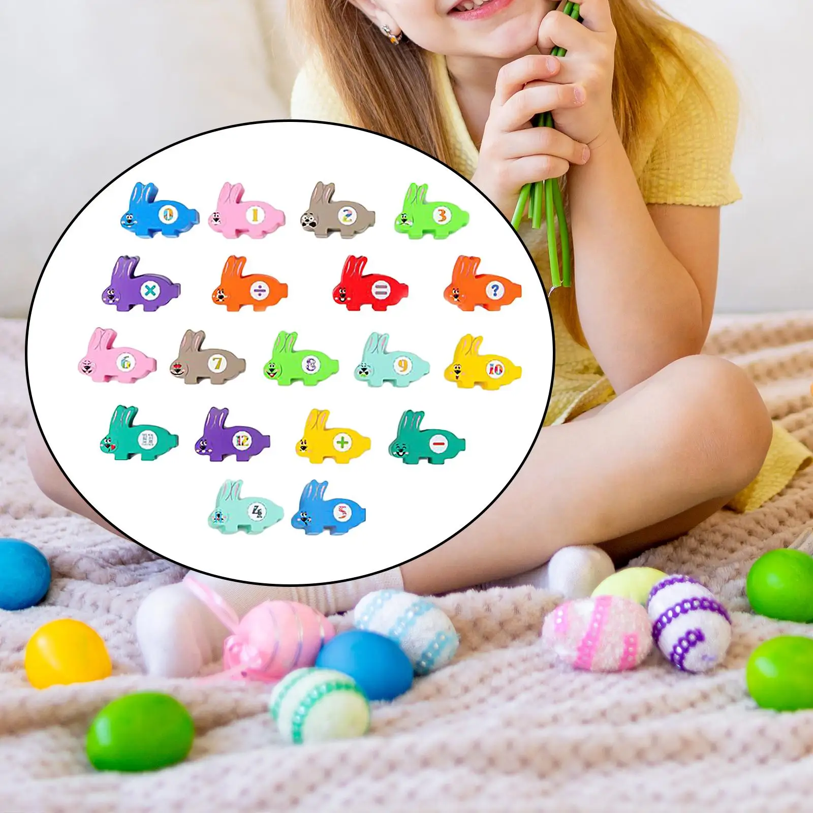 Building Blocks Stacking Toy Gifts Children Easter Bunny Stacking Toys