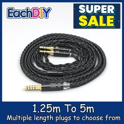 16 Core 7N OCC Black Earphone Cable For Hifiman Sundara Ananda HE1000se HE6se he1000v2 he400se Arya He-35x Headphone LN007423
