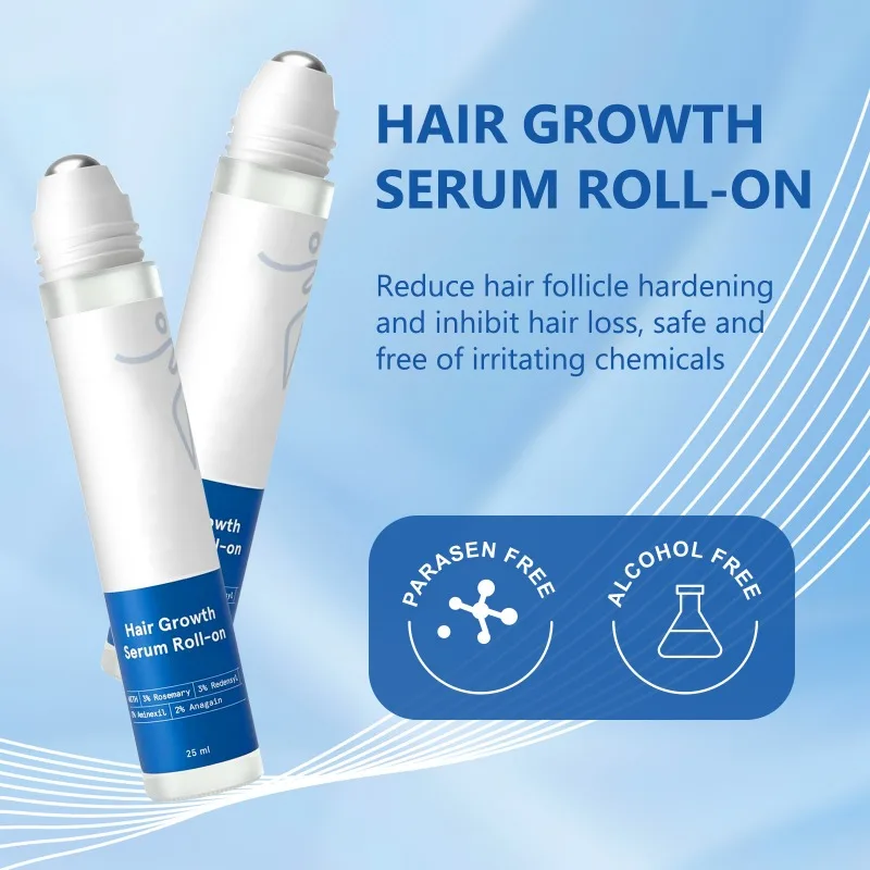 Serum Bola Rol Rambut 25ml Perawatan Kulit Kepala Lembut Pertumbuhan Rambut Menutrisi Akar Rambut Esensi Rambut
