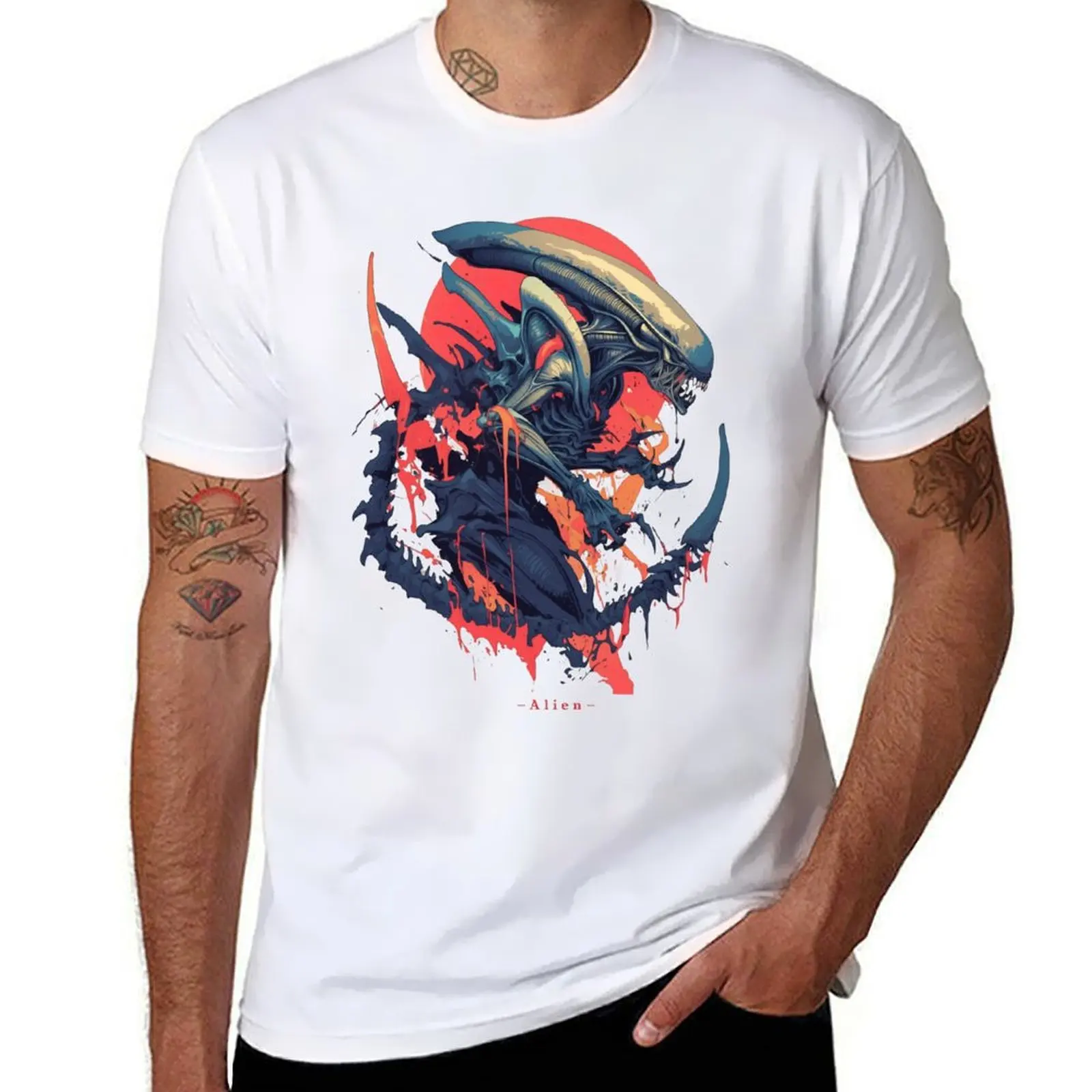 

Xenomorph from Alien and Romulus T-Shirt t shirt man luxury anime t shirts for man T-Shirt