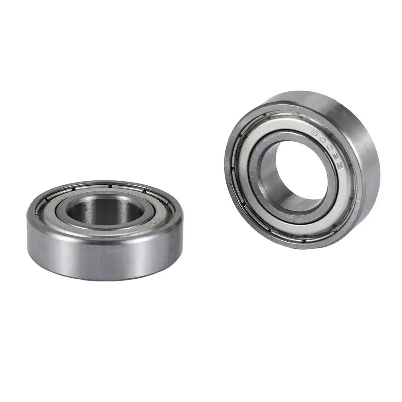 A59Z-6002Z 15 X 32 X 9 Mm Shielded Metal Ball Bearings 5 Pcs, Silver
