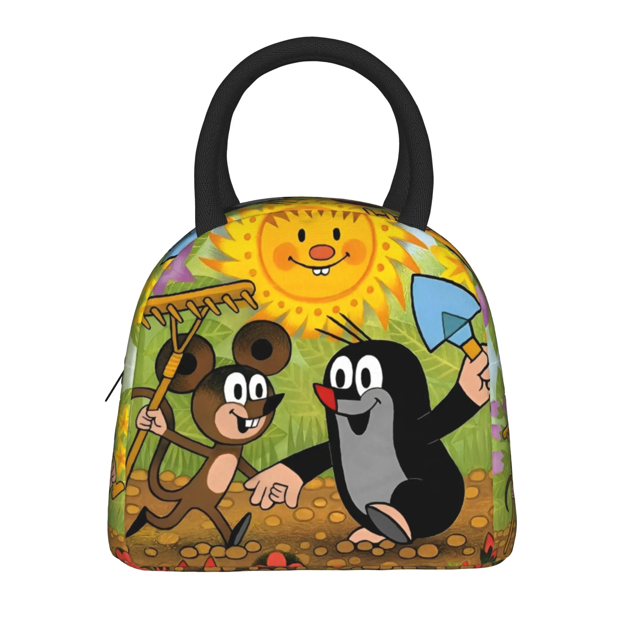 The Little Mole Krtek Cartoon Animal Insulated Lunch Bag Men Women Food Container Portable Cooler Thermal Lunch Box For Travel