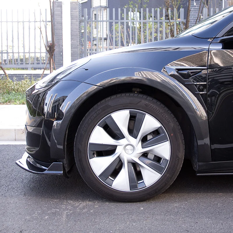 Fender Flares For Tesla Model Y ABS Material Easy Installation High Quality Modified Wheel Eyebrows Side Skirt Encircle Body Kit