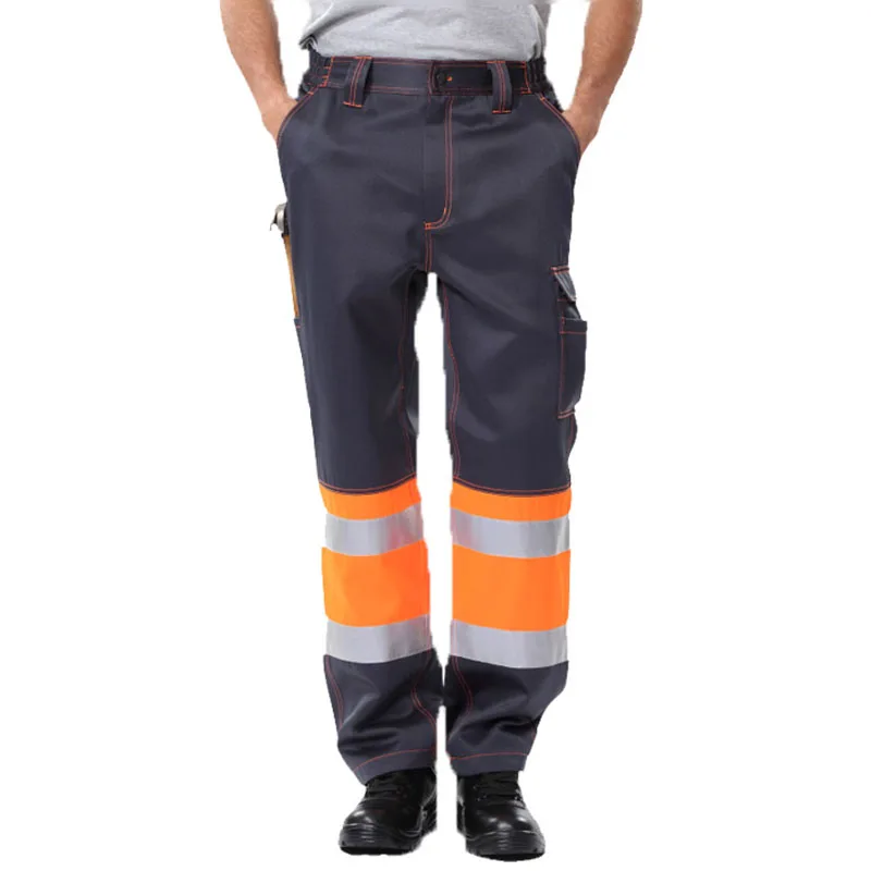 Protective Pants for Work with Multi Pockets Work Pants Men Working Pants Men Workwear Cargo Trousers Safety Reflective Pants