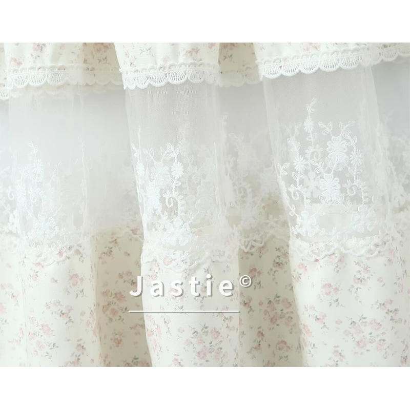 Vestido Midi con tirantes y estampado Floral de retazos de encaje para niñas elegantes, vestidos bohemios de verano para vacaciones en la playa, bata con cordones 2026