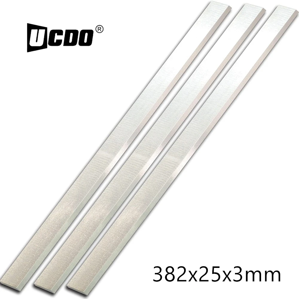 

UCDO 15" HSS Planer Blades 3pcs for Delta 22-677 DC-380 Grizzly G0453 G1021 JET 708529G JWP-15CS JWP-15HO Freud C045 Reliant