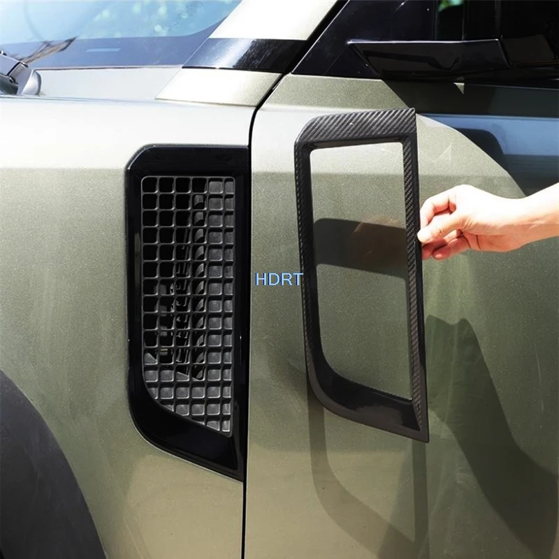 

For Land Rover Defender 90/110 2020 + Car Style Leaf Board Air Intake Side Fender Cover Decoration Accessories Exterior Sticker