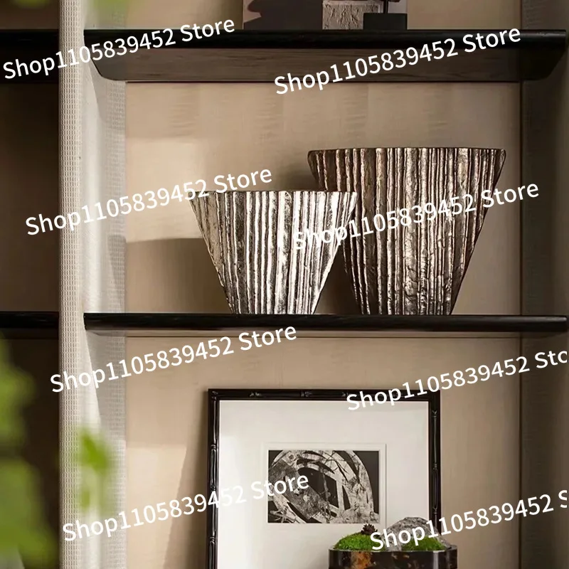 For Simple Resin Texture Flower Arrangement Vase Ornament Living Room Soft Decoration