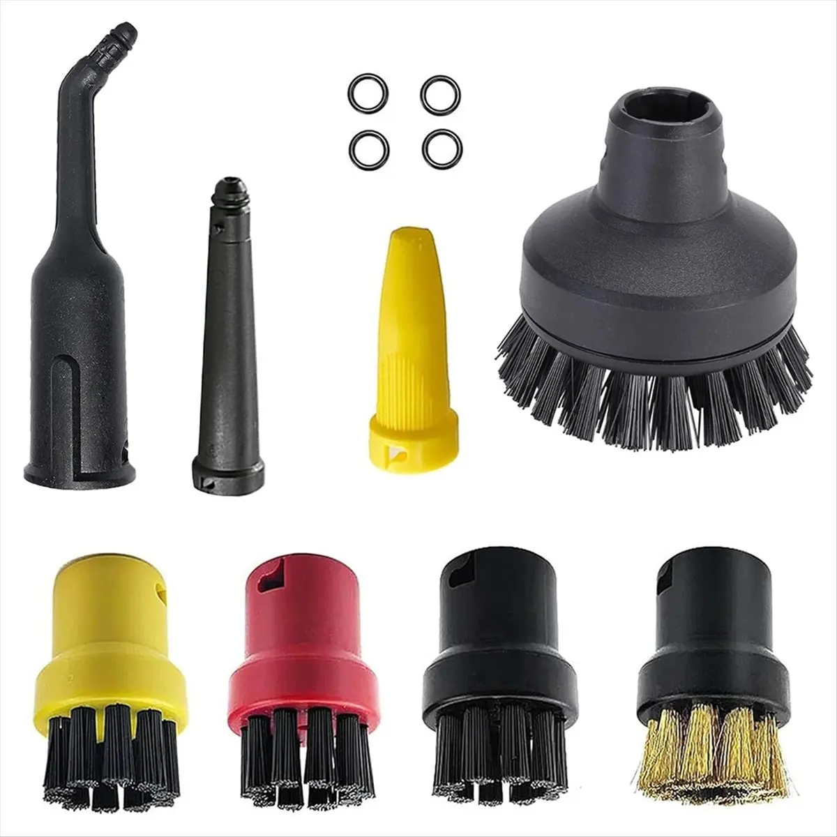 

HOT! 12 Pieces Brush Steam Cleaner Accessories for Karcher Sc1 Sc2 Sc3 Sc4 Sc5, Steam Cleaner Set