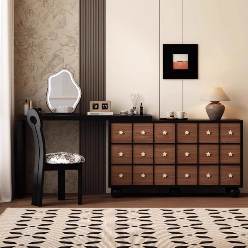 

Wood China Style Dressing Table Storage Vintage Comfortable Drawer Dressing Table Minimalist Luxury Make Up Tafel Furnitures