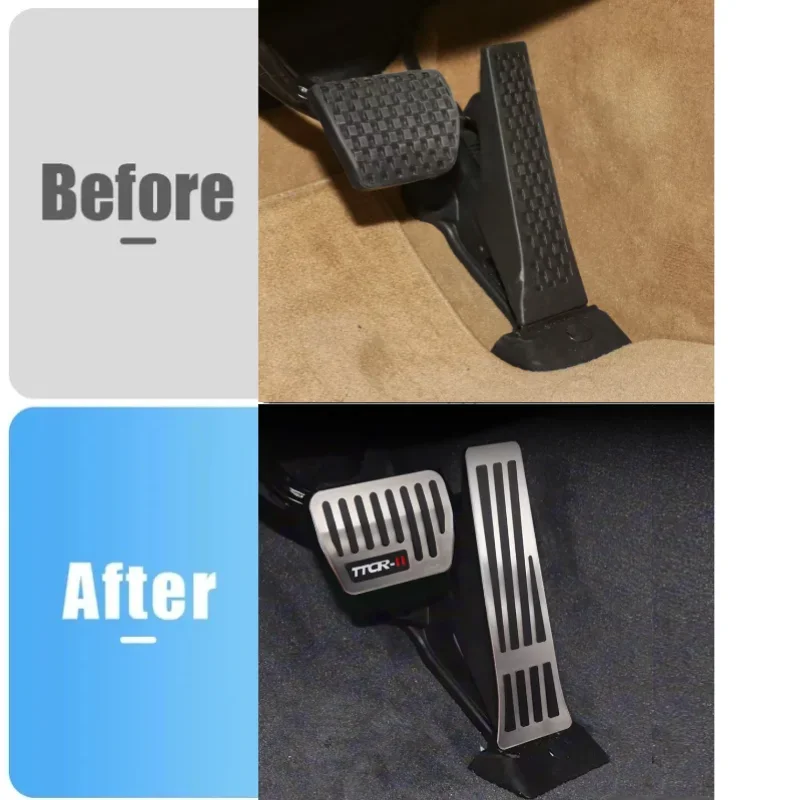 For Genesis G80/G90/GV70/GV80/GV60 2021-2026 Stainless Steel Foot Pedal Accelerator Gas Fuel Brake Pedal Rest Pedal Cover