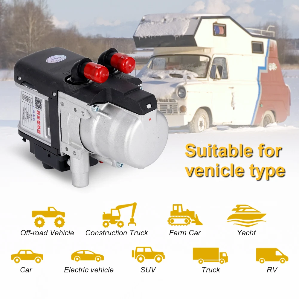 12V 5KW Air Heater Diesel Gasoline Dual Mode Universal Parking Heater Remote Control For Motor Trucks Fuel Liquid Heater