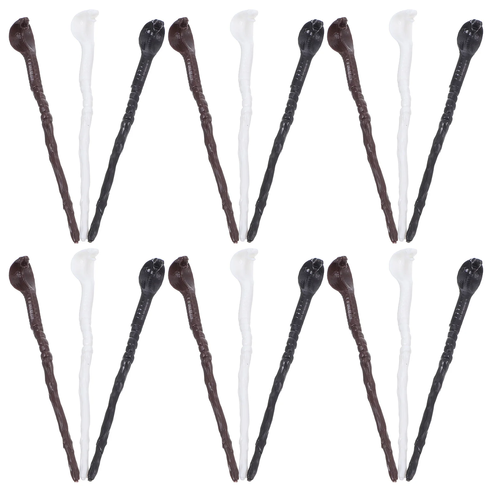 

48Pcs Halloween Mini Snake Head Wand Lightweight Costume Prop for Kids Festival Decoration Spooky Graveyard Table Centerpiece