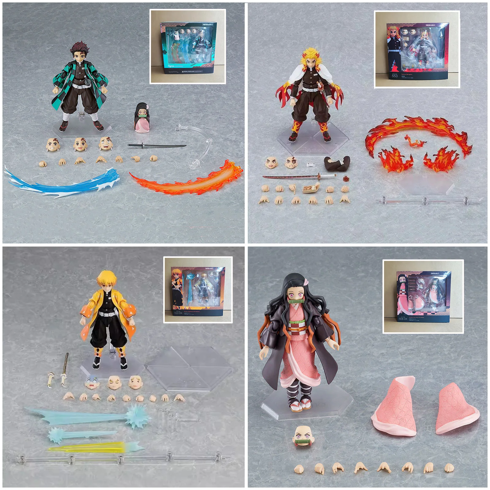 

Figma Demon Slayer Figure Kimetsu No Yaiba Rengoku Kyoujurou 553 Tanjirou 498 Agatsuma Zenitsu 522 Kamado Nezuko Kamado 508 Gift