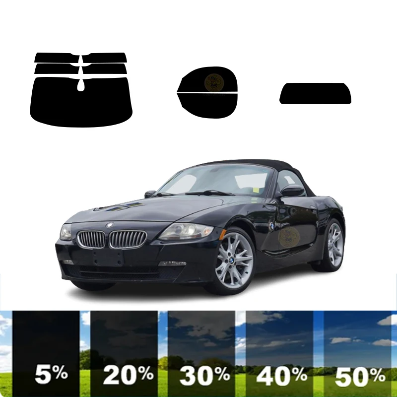 

precut Removable Window Tint Film For Car 100% UVR 5%-70%VLT Heat Insulation Carbon ﻿For BMW Z4 2 DR CONVERTIBLE 2003-2008