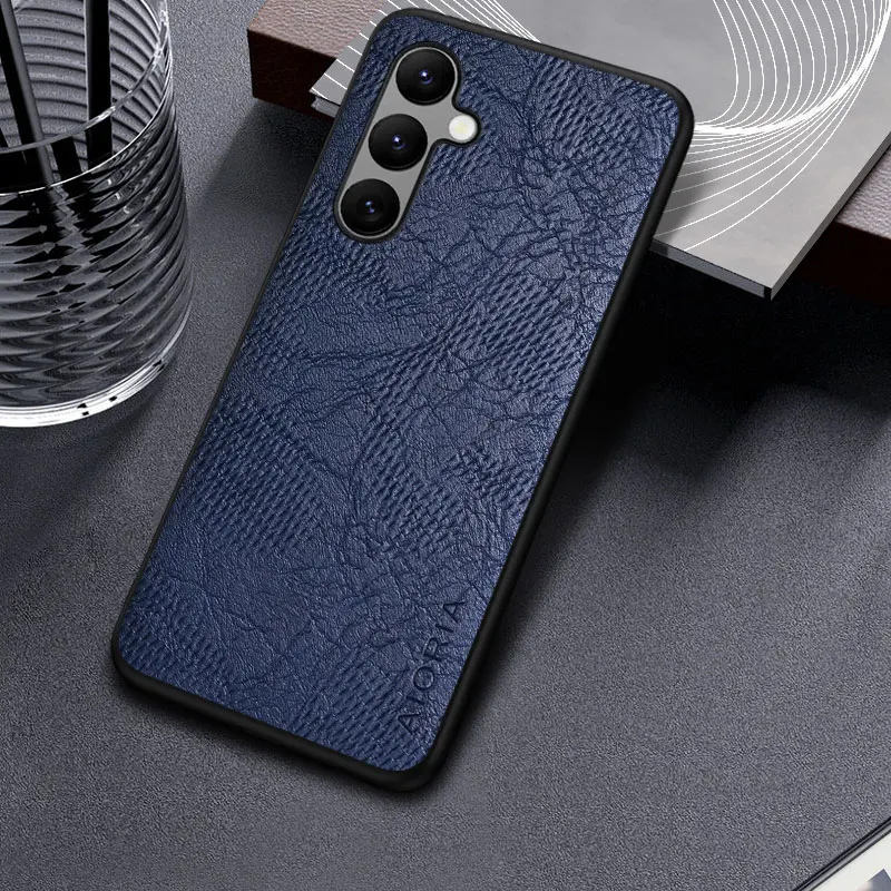 Case for Samsung Galaxy A55 A73 A72 A71 A70 A42 A41 A40 A34 A33 A32 A31 A30 A24 A22 A21 A12 5G   Business wind cortex  Leather