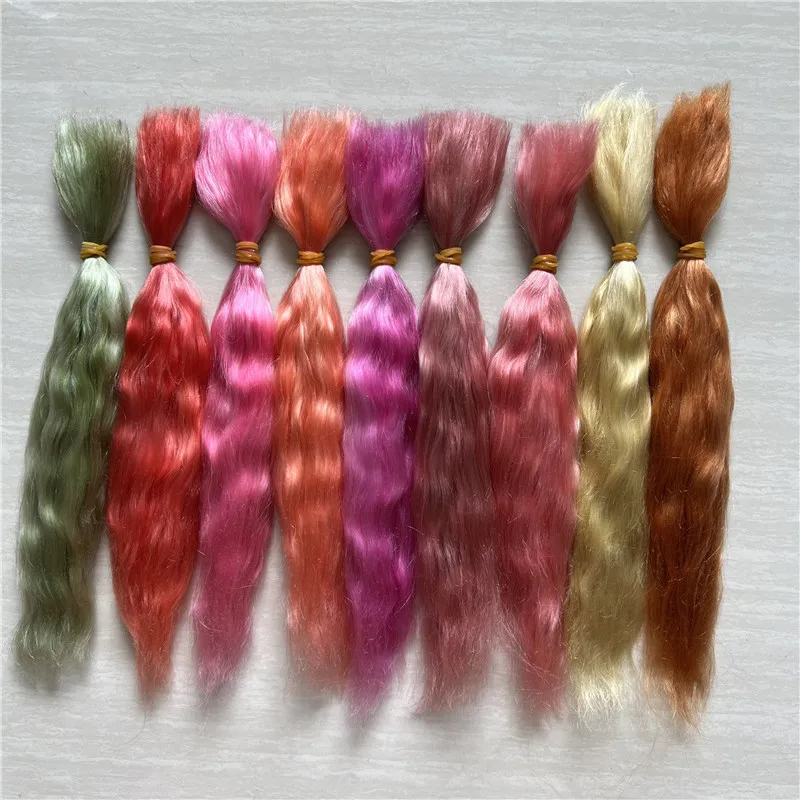 Good Quality Reborn Baby Dolls Pure Mohair Handrooted To Make Different Hair for 1/3 1/8 BJD Dolls