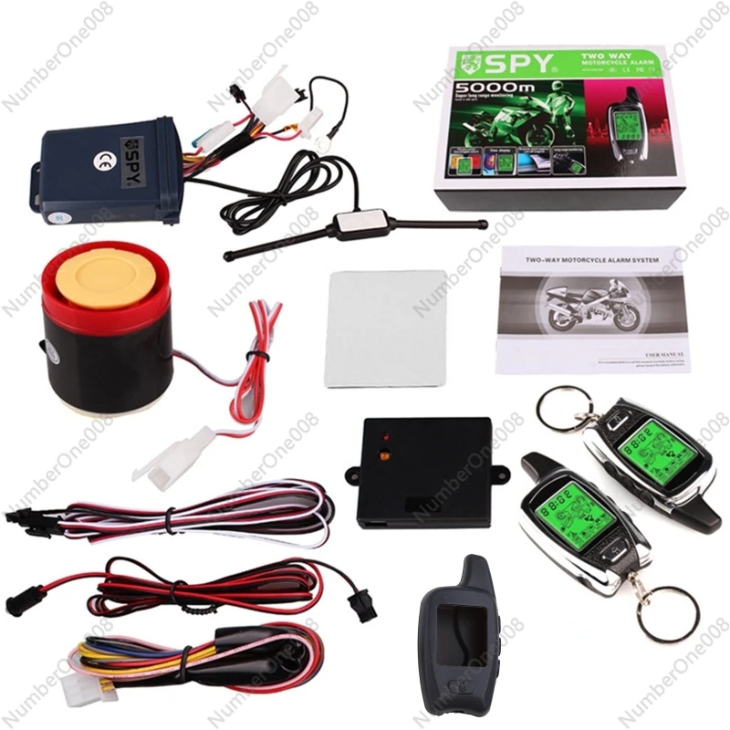 

Motorcycle Alarm Security System 12V Warning Alarm with Dual Remote Control Theft for Protection Accessories Dropship