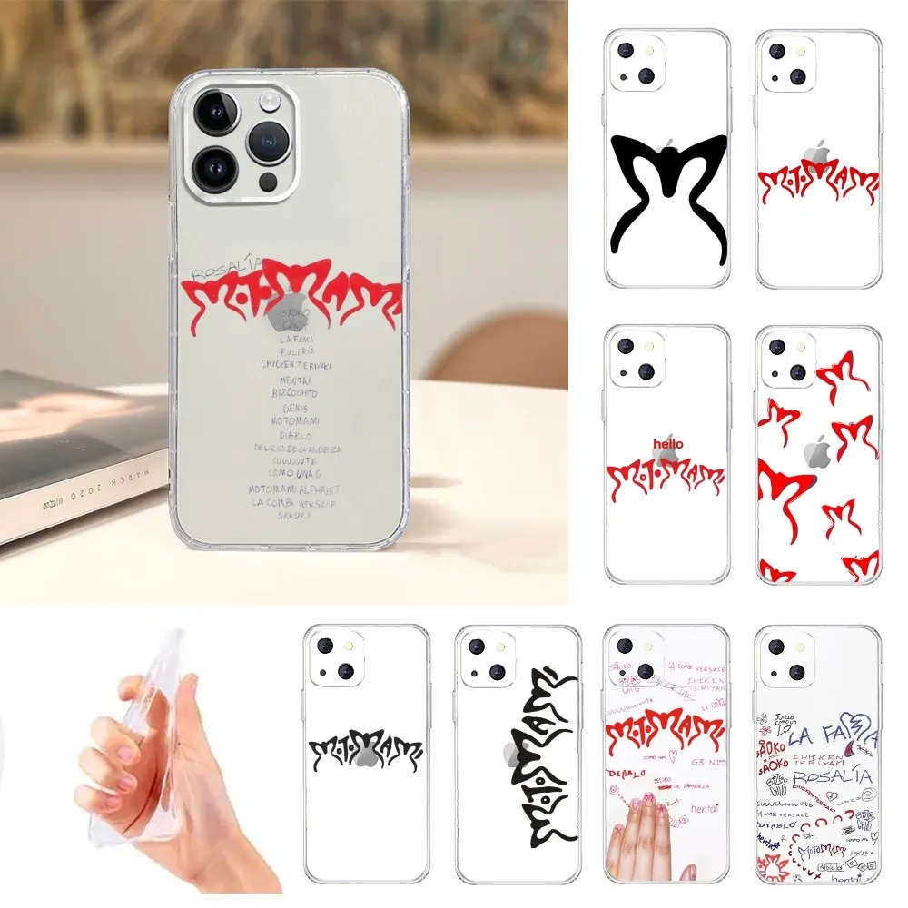 Rosalia-funda transparente para teléfono móvil, carcasa para Iphone 16, 15, 11, 13, 14 Pro Max, 7, 8 Plus, X, Xr, Xs Max, 12mini