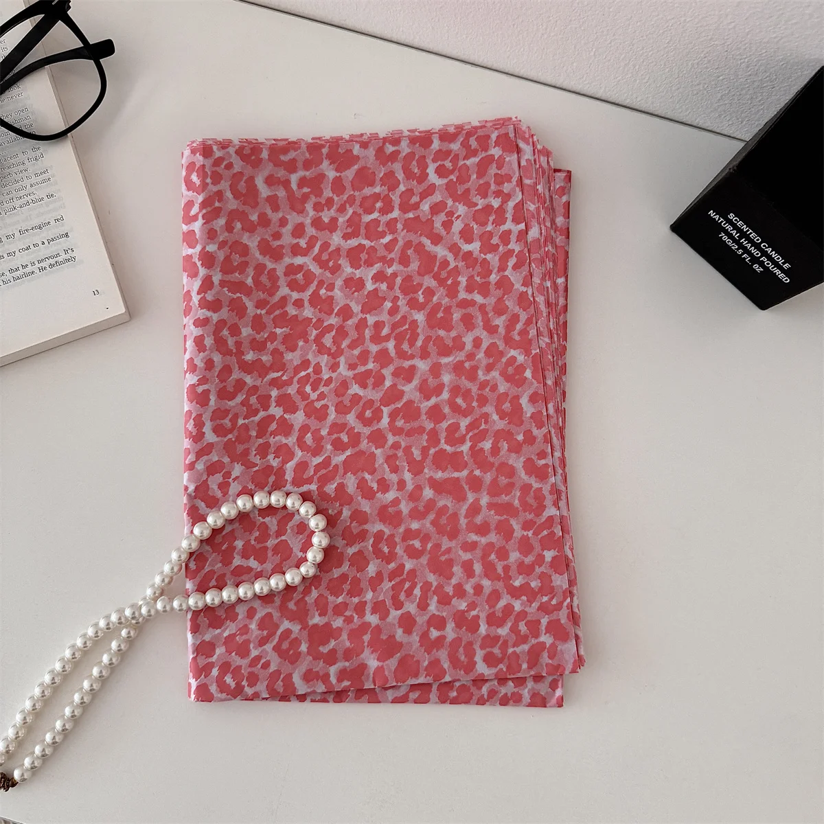 Leopard Print Gift Wrapping Paper, 10 Sheets