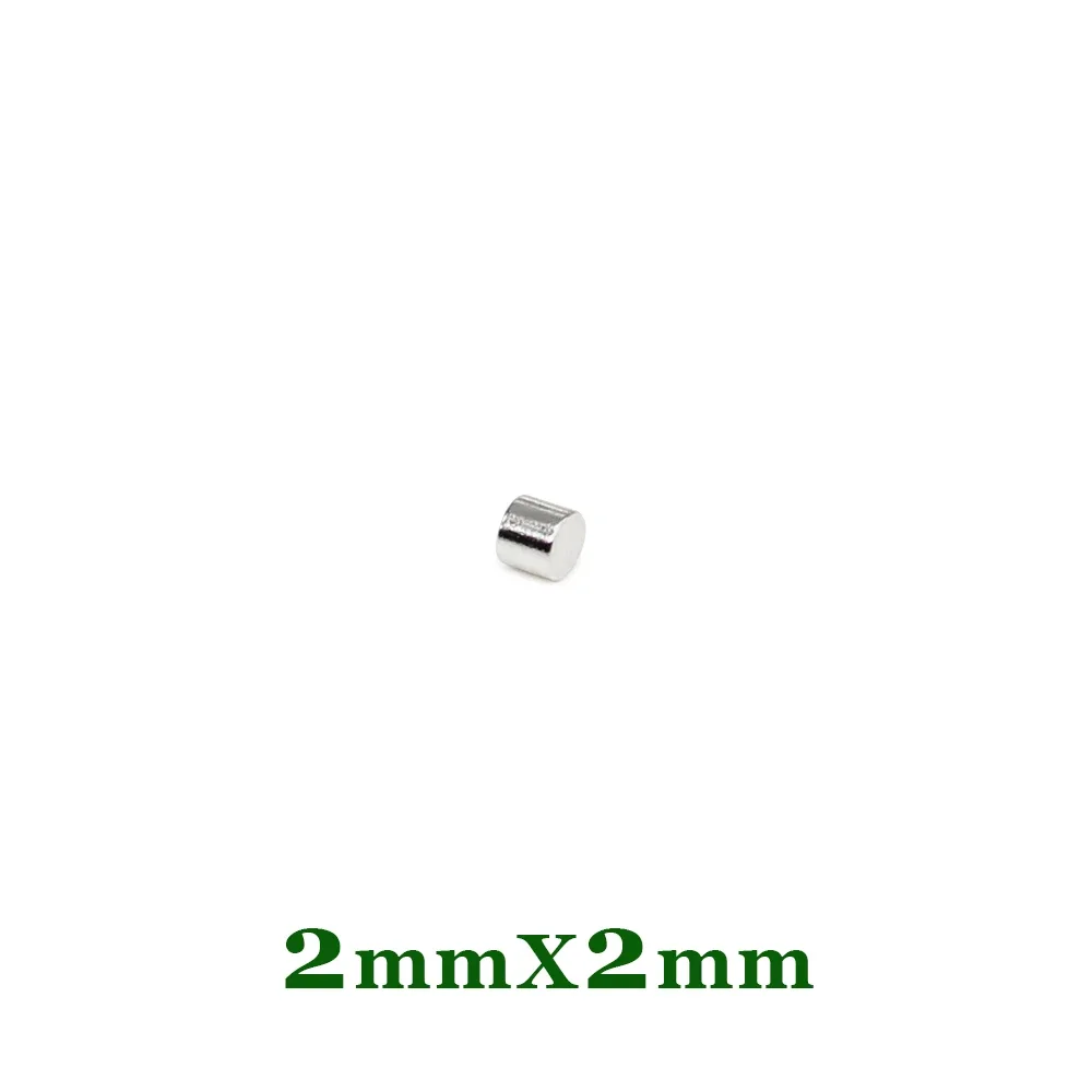 2x2 Mini Small Magnets Round 2x2 mm Neodymium Magnet Disc 2x2mm Permanent Strong Magnet 2x2