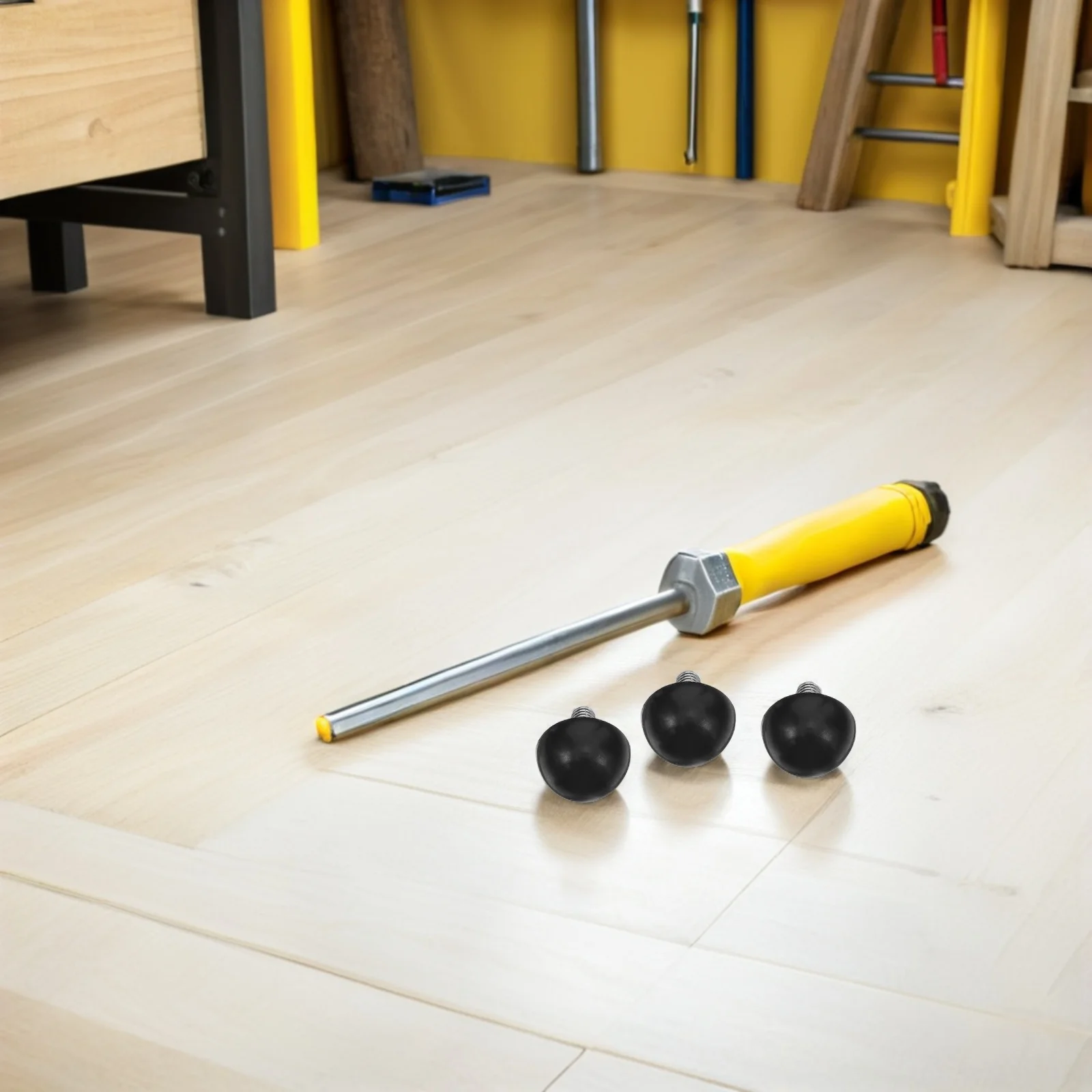 

48Pcs Threaded Furniture Levelers M6x15mm Adjustable Cabinet Feet Pads for Leveling Desk Chair Glides Height Adaptability Strong