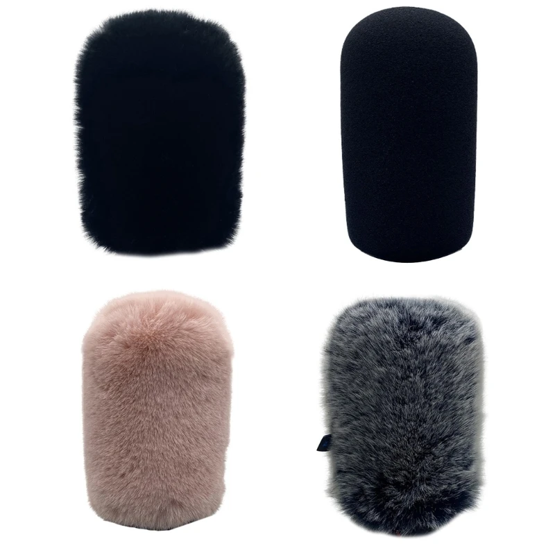 

Perfect Fit Faux Furry Windscreen for QUADCASTS Microphone Windproof Cover Drop shipping