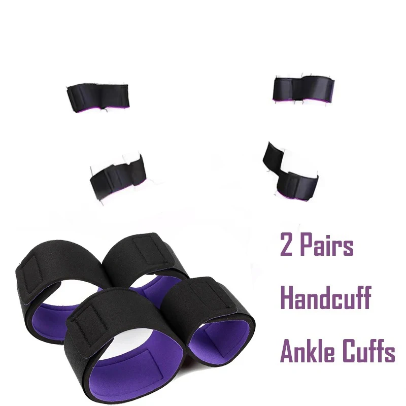 BDSM 大人のおもちゃカップルボンデージセットステンレス鋼調節可能なスプレッダーバー性奴隷手錠足首袖口フェチ拘束