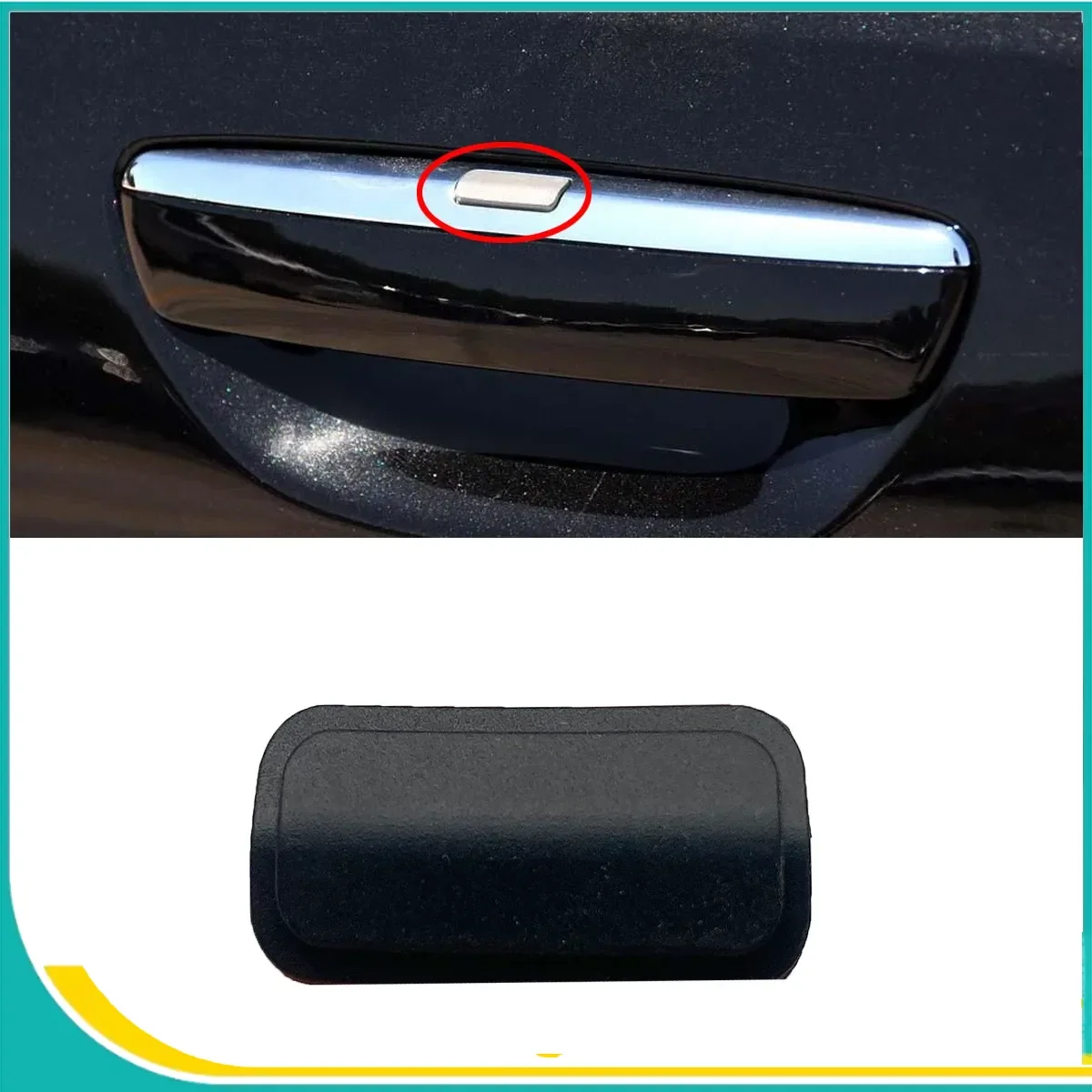 For Audi A8 D3 S8 Quattro 2004-2010 1 2 4PCS Front Rear Left Right Exterior Door Handle Silicone Keyless Button Cap Trim