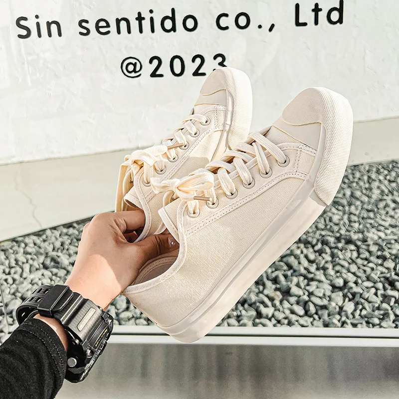 Men's Casual Washed Canvas Shoes Couple School Outdoor Travel Casual Shoes for Men Women Fashion Sneakers Student Sport Shoes