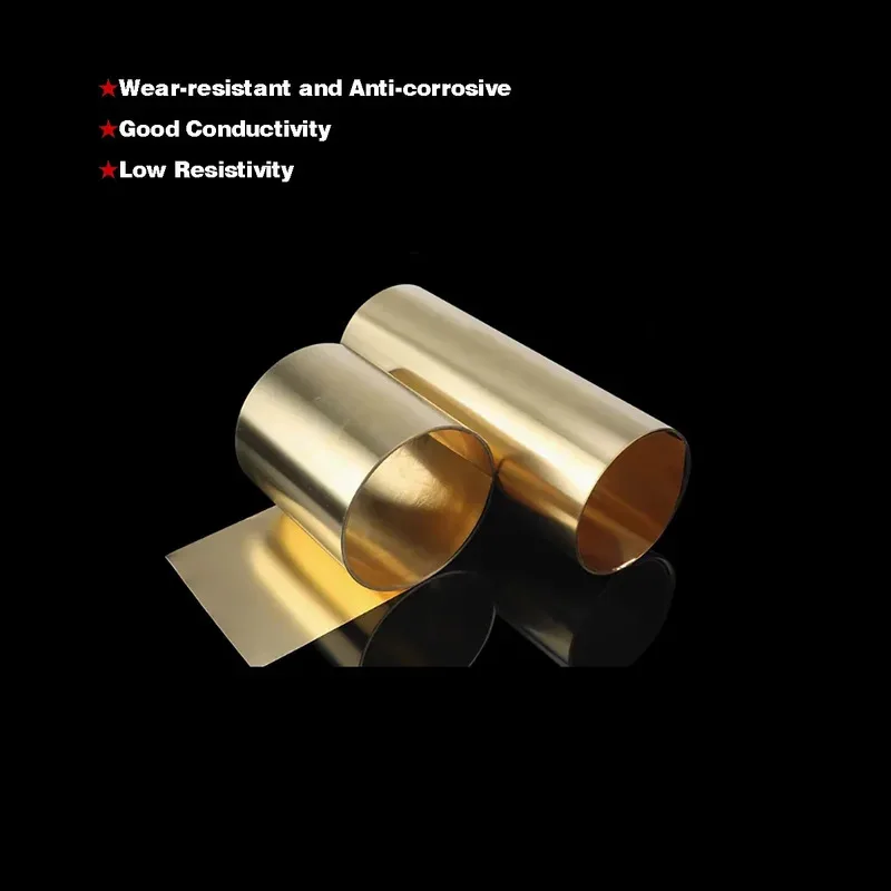 

Laser Cut Brass Sheet 0.05/0.1/0.2/0.3/0.5/0.8/1mm Thick Precision Metal Strip for DIY & Industrial Use
