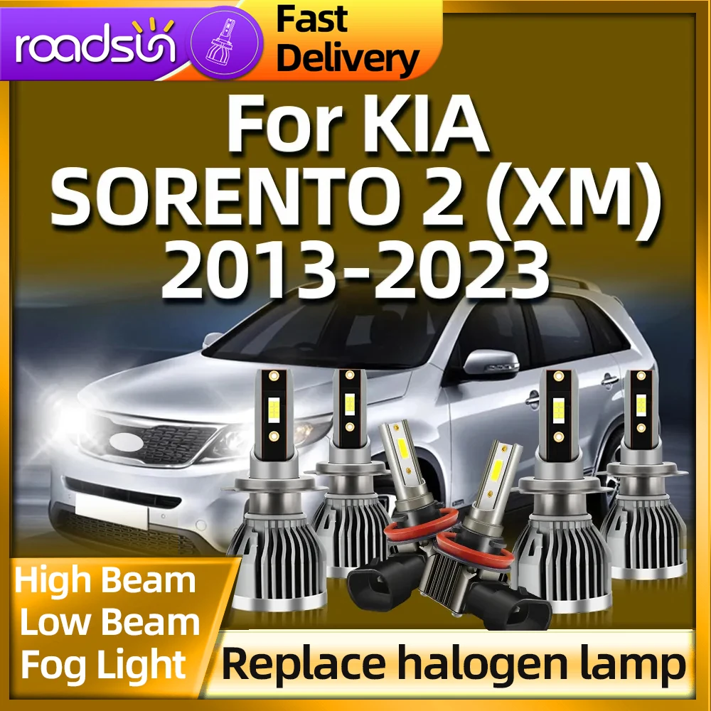 

Roadsun 40000LM H7 передняя фара CSP светодиодный H8 лампочки для KIA SORENTO 2 (XM)2013 2014 2015 2016 2017 2018 2019 2020 2021