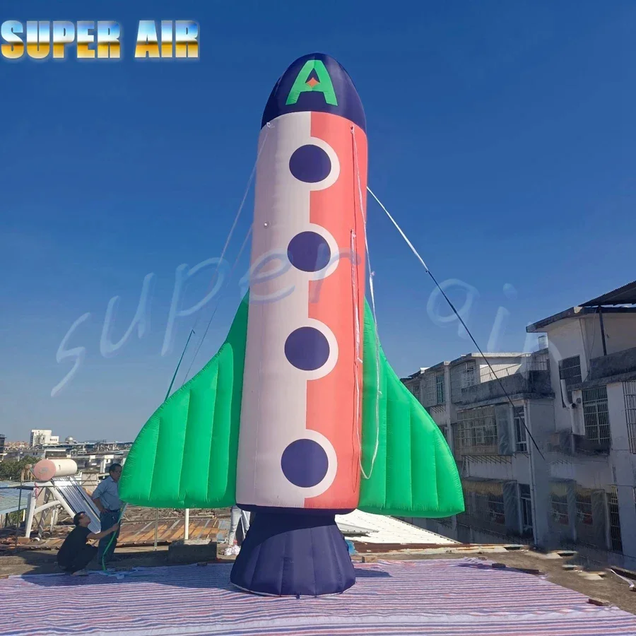 Grab attention instantly with our eye‑catching inflatable rocket mockup! Crafted from premium thick Oxford