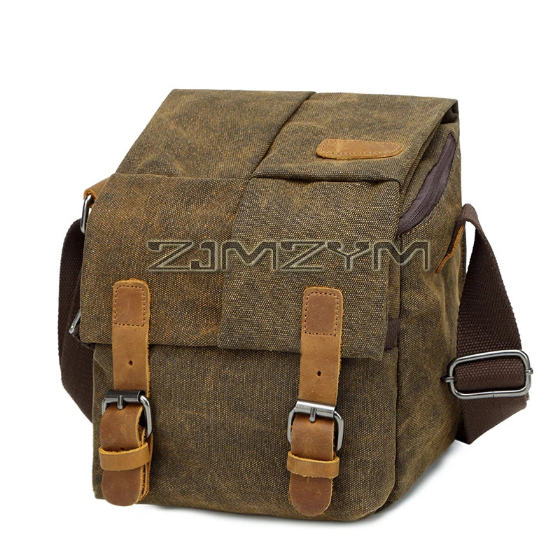 Multifunctional SLR Camera Bag Multilayered Hard-wearing One Shoulder Photography Canvas Bag All-match SLR Digital Bag