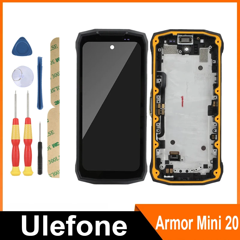 Para Ulefone Armor Mini 20T Pro, Armor Mini 20 Pro, Armor Mini 20, Armor Mini 4 / Pantalla LCD + Pantalla Táctil + Con Marco